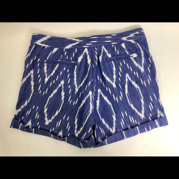 J Crew Blue Ikat Front Panel Front - Picture 2 of 3